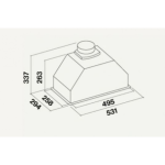Falmec Gr.Incasso/50 105厘米 670m³/h 嵌入式抽油煙機